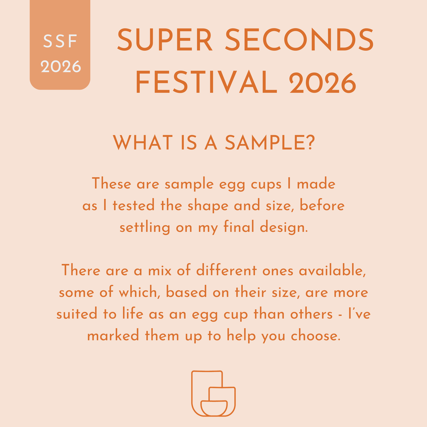 SAMPLES: Egg cups - 50% to 75% off