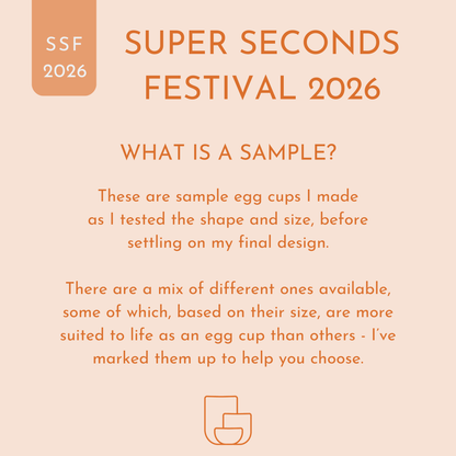 SAMPLES: Egg cups - 50% to 75% off
